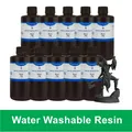 10kg 3D-Harz ABS-ähnlich oder wasserwaschbar für SLA DLP Drucker – Farbe Water Black 10kg