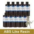 10kg 3D-Harz ABS-ähnlich oder wasserwaschbar für SLA DLP Drucker – Farbe ABS Like Clear 10kg