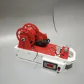 110V-Extruder für 3D-Filament aus recycelten Plastikflaschen – Farbe red