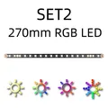 2 Stück LED Leiste 5V RGB Weiß für Voron 0.1 2.4 Trident – Color 270mm RGB LED