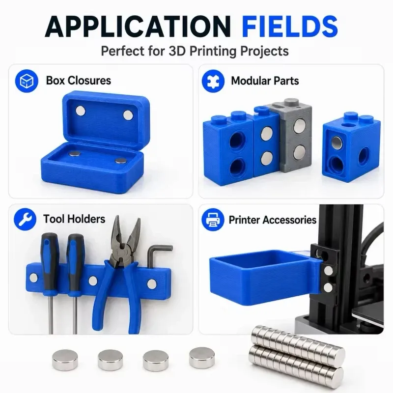 3D-Druck-Magnete 200 Stück