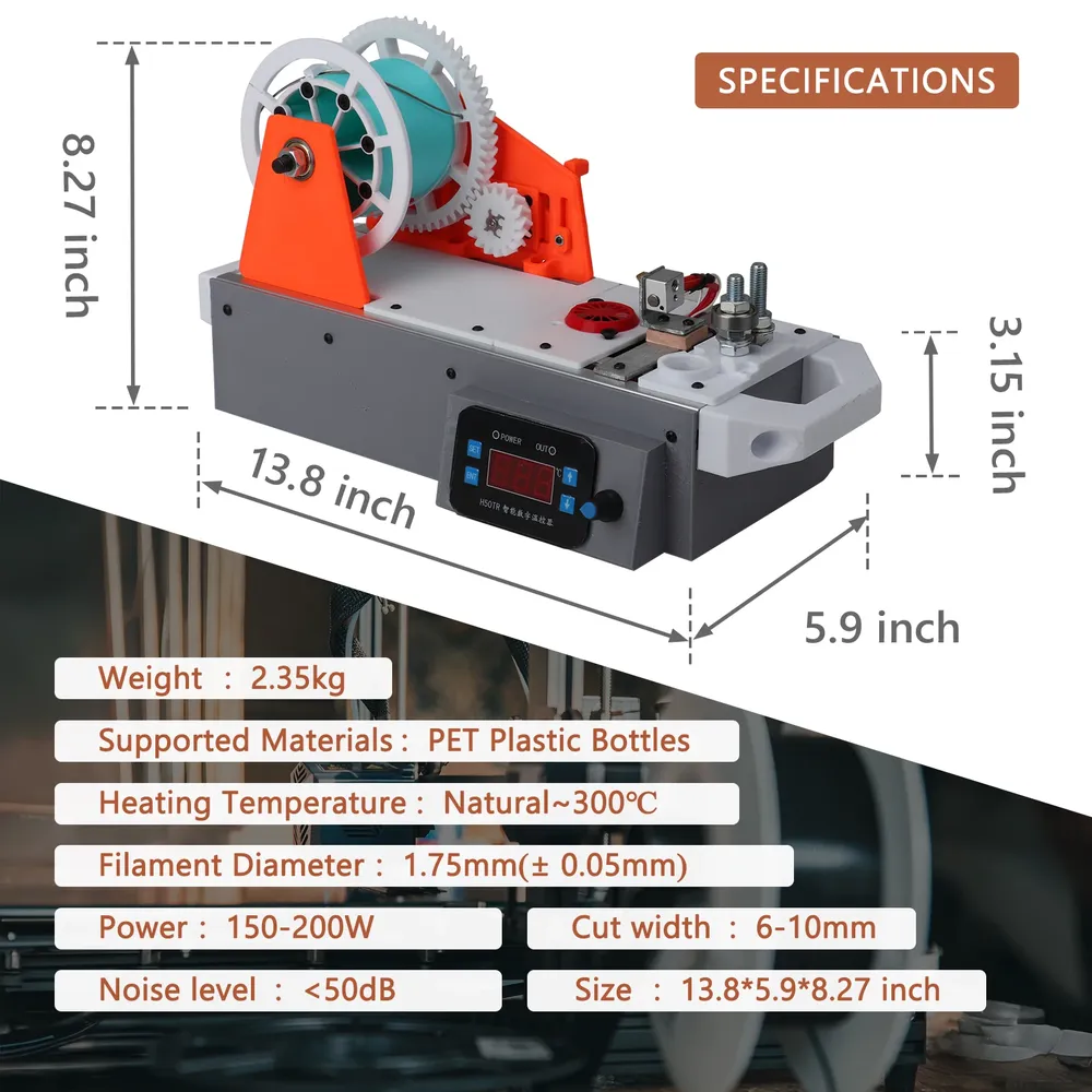 3D-Druckdraht-Extruder 1,75 mm für Mikro-Spritzguss