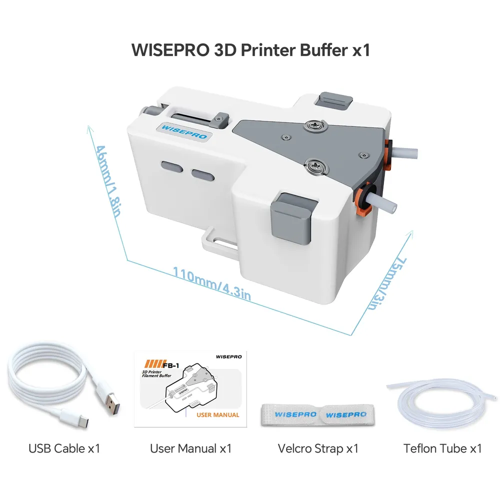 3D-Filamentpuffer für lange Projekte 1,75 mm PLA/ABS