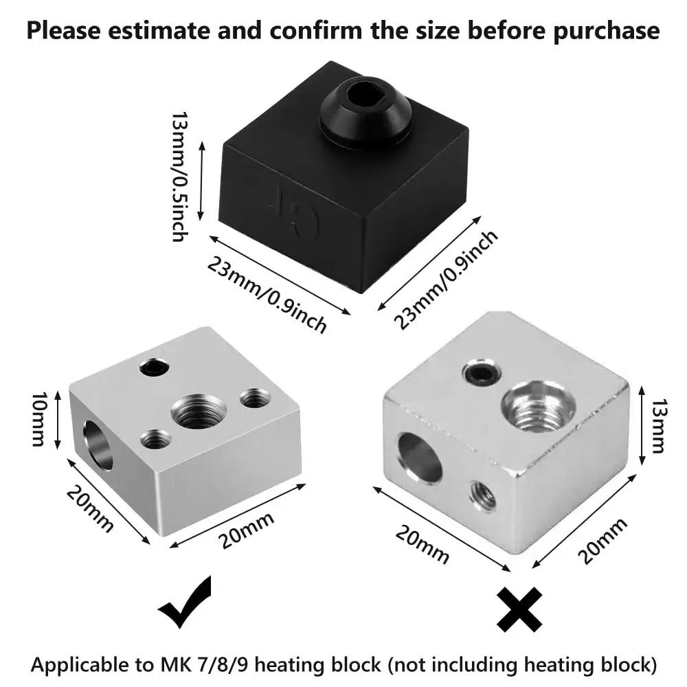 5 bis 30 Stück Hotend Silikon Socke für Ender 3 Serie
