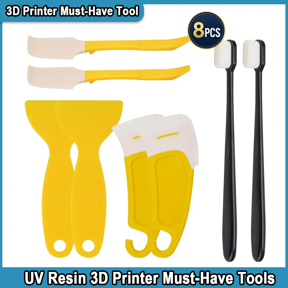 8-teiliges UV-Harz 3D-Drucker Zubehör-Set