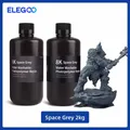 8K wasserlösliches Harz 405nm 2kg bis 5kg geruchsarm hochpräzise – Farbe Space Grey 2kg