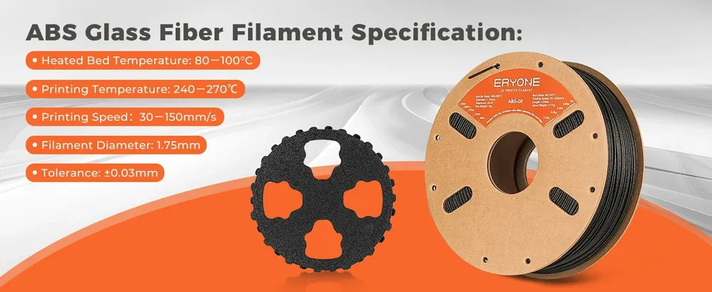 ABS Carbon Glasfaser Filament 1,75 mm 3 kg