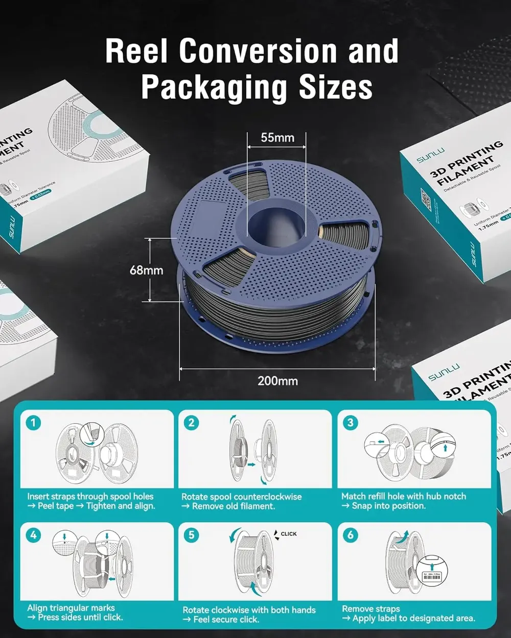 ABS Filament 1,75 mm 1 bis 10 kg