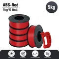 ABS Filament 1,75 mm 1 bis 5 kg blasenfrei – Farbe 5KG ABS Red