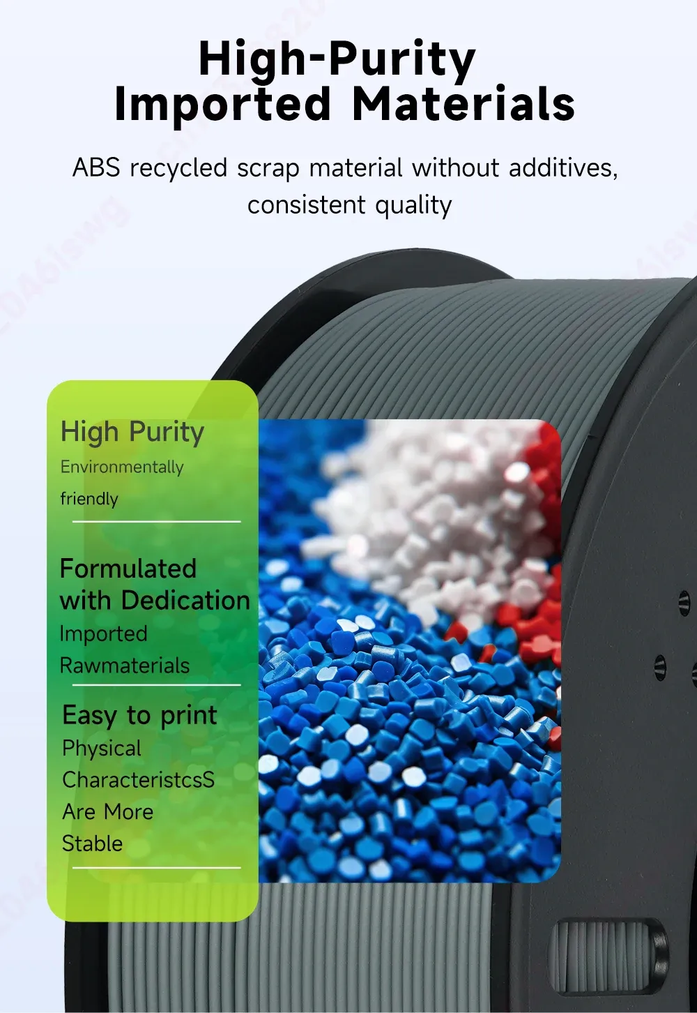 ABS Filament 1,75 mm 1 bis 5 kg blasenfrei