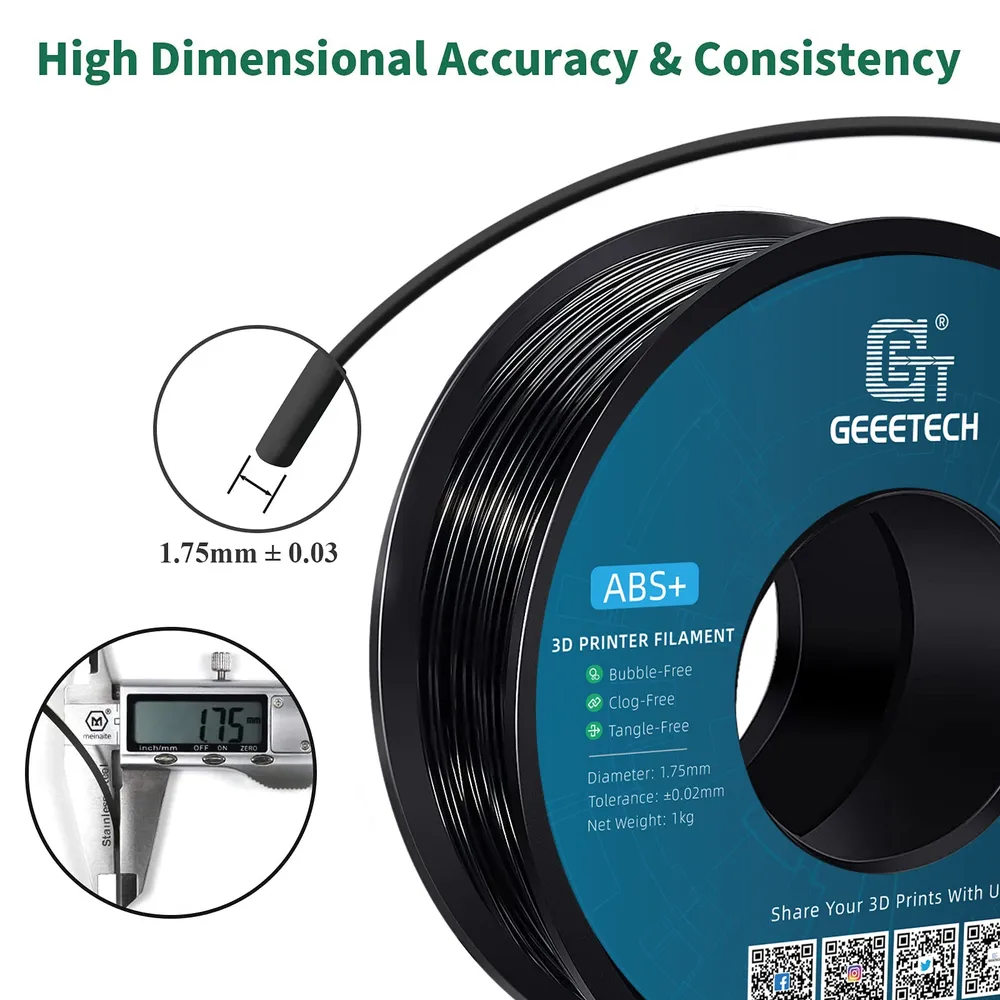 ABS+ Filament 1,75 mm 1 kg