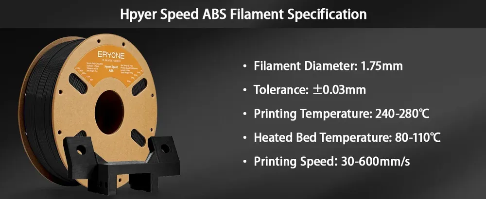 ABS Filament 1,75 mm 10 kg hohe Festigkeit