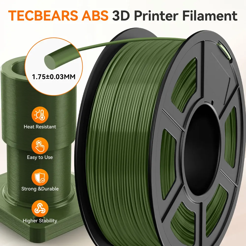 ABS Filament 1,75 mm 5 Rollen 5 kg kein Verziehen