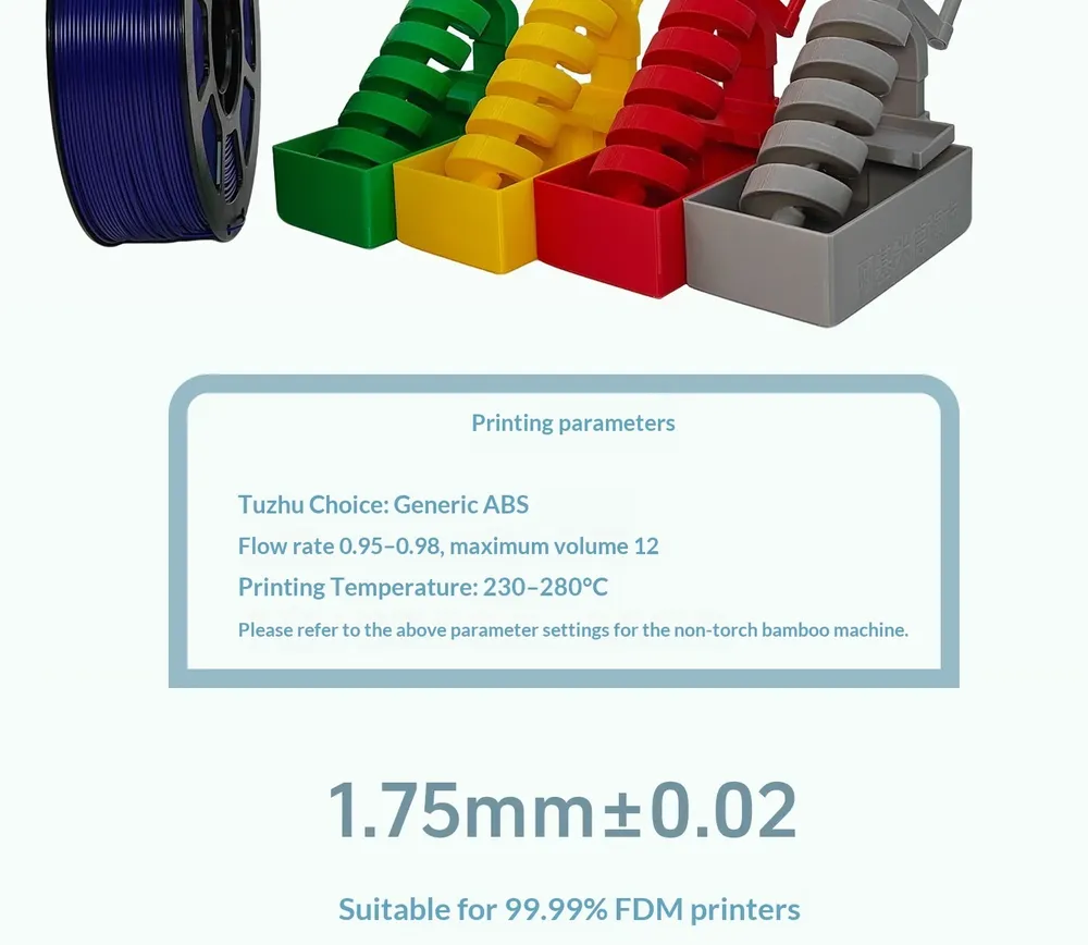 ABS Filament 1,75 mm hohe Zähigkeit Schlagfest
