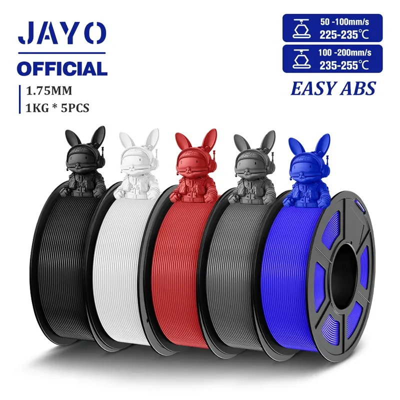 ABS Filament 1 kg Hervorragende Zähigkeit 5 Rollen