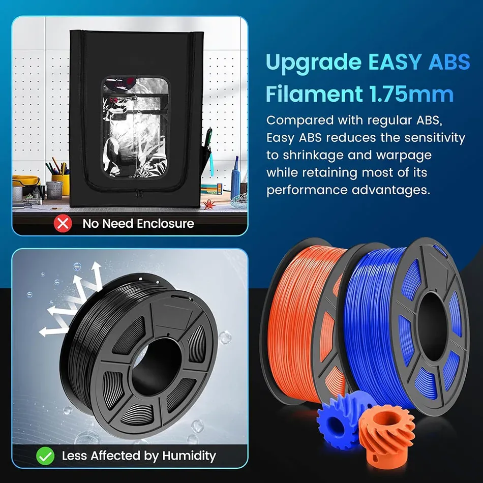 ABS Filament 1 kg Hervorragende Zähigkeit 5 Rollen