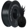 ABS+ Filament 1 kg Verwicklungsfrei Ungiftig Weiß Schwarz – Farbe Schwarz