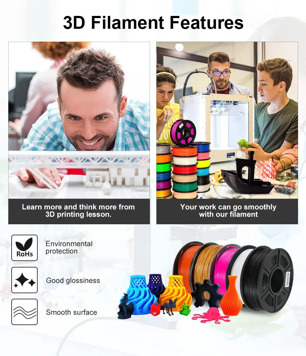 ABS Filament 10 kg hohe Festigkeit gute Zähigkeit langlebig