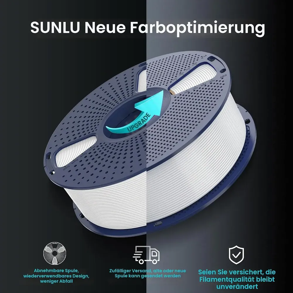 ABS Filament 10 kg hohe Festigkeit gute Zähigkeit langlebig