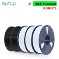 ABS Filament 5 Rollen 0,9 kg ordentlich gewickelt – Color ABS 2BK 3WT