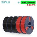 ABS Filament 5 Rollen 0,9 kg ordentlich gewickelt – Color ABS 3BK 2RD