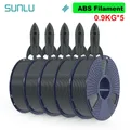 ABS Filament 5 Rollen 0,9 kg ordentlich gewickelt – Color ABS Grey