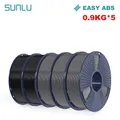 ABS Filament 5 Rollen 0,9 kg ordentlich gewickelt – Color EASY ABS 2BK 3GY