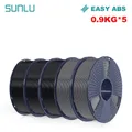 ABS Filament 5 Rollen 0,9 kg ordentlich gewickelt – Color EASY ABS 3BK 2GY