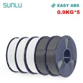 ABS Filament 5 Rollen 0,9 kg ordentlich gewickelt – Color EASY ABS 3WT 2GY