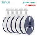 ABS Filament 5 Rollen 0,9 kg ordentlich gewickelt – Color EASY ABS  White