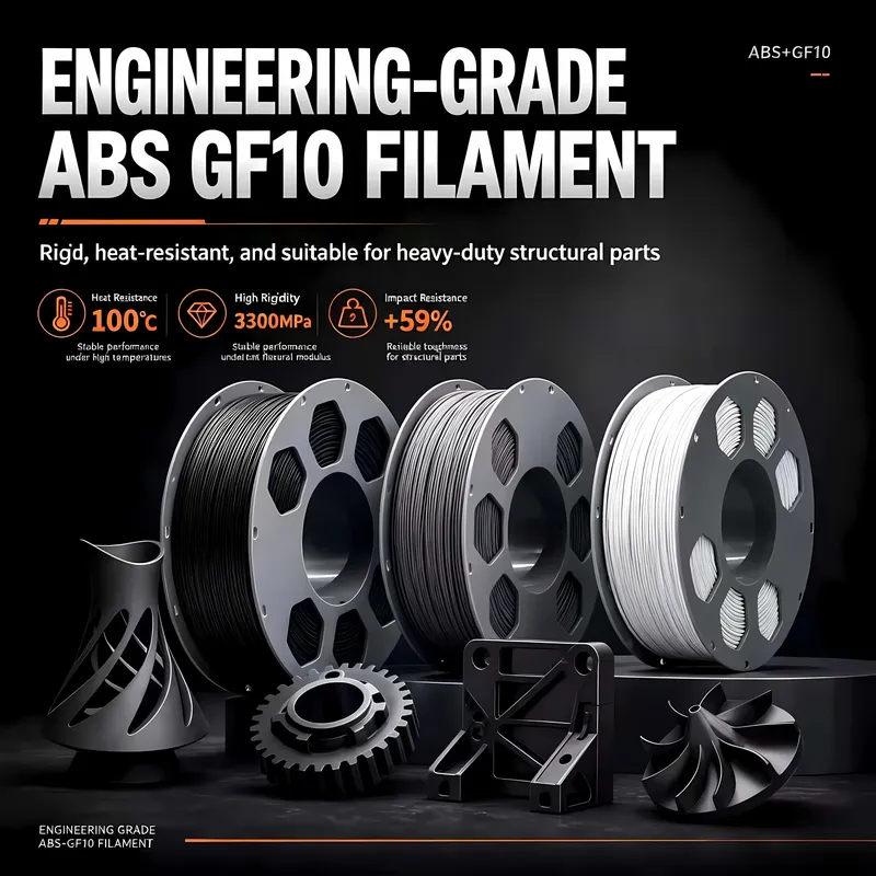 ABS GF Filament 1 kg verstärkt robust verstopfungssicher
