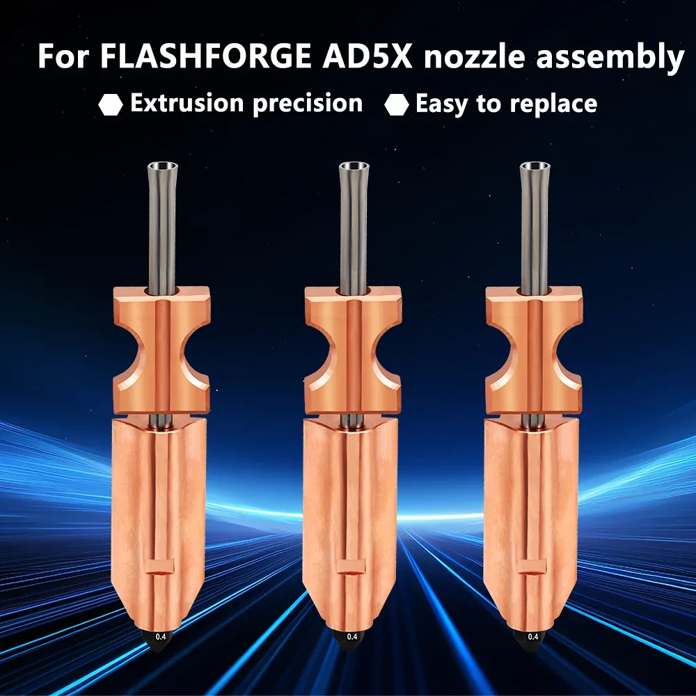 AD5X Düse aus gehärtetem Stahl 0,25 bis 0,8 mm