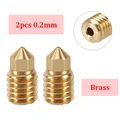 Adventurer 5M Düsen-Kit aus gehärtetem Stahl – Farbe 2pcs 0.2mm Brass