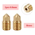 Adventurer 5M Düsen-Kit aus gehärtetem Stahl – Farbe 2pcs 0.8mm Brass