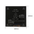 Aluminium Heizbett 12V/24V 235x235mm für 3D-Drucker – Farbe 220x220mm