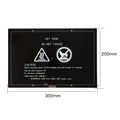 Aluminium Heizbett 12V/24V 235x235mm für 3D-Drucker – Farbe 300x200mm