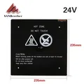 Aluminium Heizbett 12V/24V 235x235mm für 3D-Drucker – 4