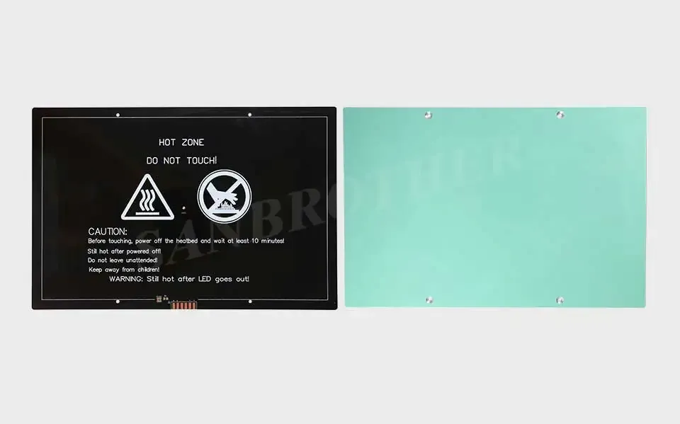 Aluminium Heizbett 12V/24V 235x235mm für 3D-Drucker