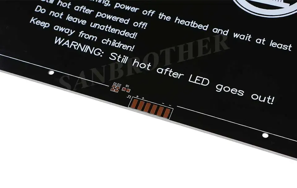 Aluminium Heizbett 12V/24V 235x235mm für 3D-Drucker