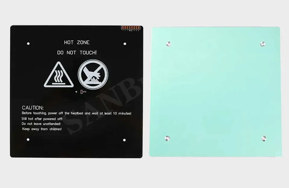 Aluminium Heizbett 12V/24V 235x235mm für 3D-Drucker
