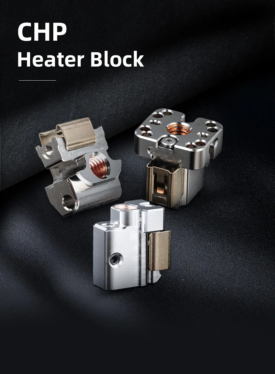 Aluminium/Kupfer-Heizblock für V6/Volcano/Crazy/Dragon Hotend 82W