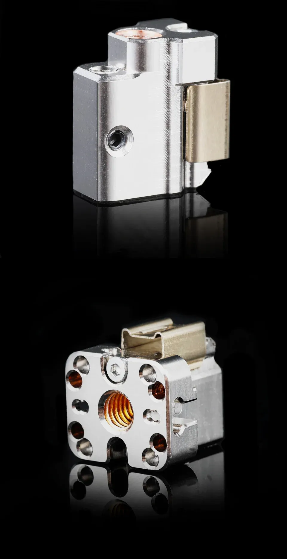 Aluminium/Kupfer-Heizblock für V6/Volcano/Crazy/Dragon Hotend 82W