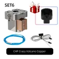 Aluminium/Kupfer-Heizblock für V6/Volcano/Crazy/Dragon Hotend 82W – Color Set 6