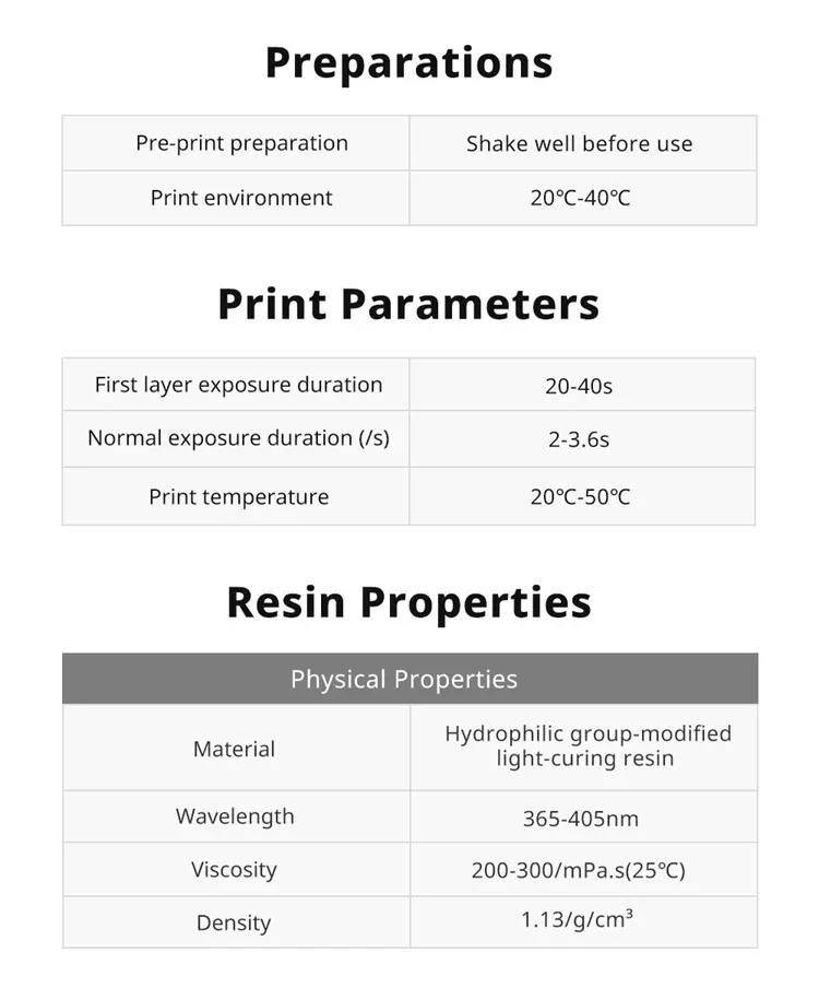 Anycubic Standard Harz UV 405 nm für Photon Mono 5s Pro 1 kg