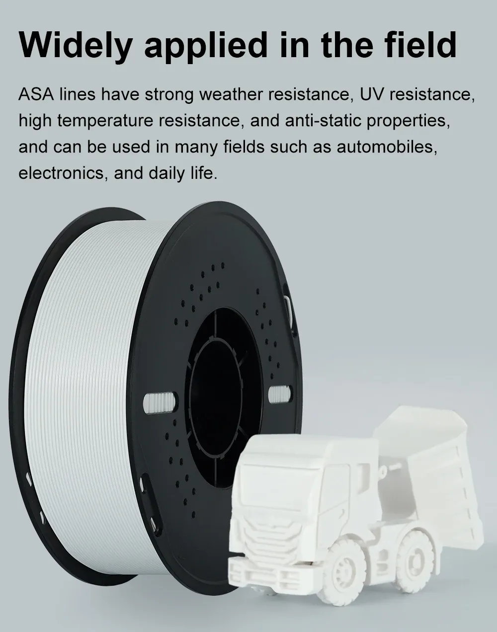 ASA Filament 1,75 mm hohe Schlagfestigkeit 1 kg bis 10 kg