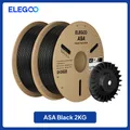 ASA Filament 10kg 1,75mm UV- und wetterbeständig für Außen – Farbe 2KG Black