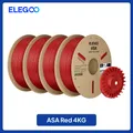 ASA Filament 10kg 1,75mm UV- und wetterbeständig für Außen – Farbe 4KG Red