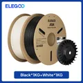 ASA Filament 10kg 1,75mm UV- und wetterbeständig für Außen – Farbe Black white 2KG