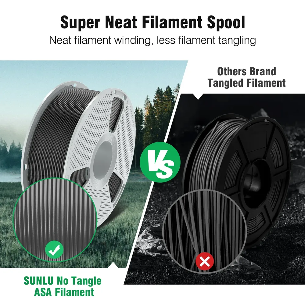 ASA Filament 1kg 1,75mm hochtemperaturbeständig UV-resistent wetterfest