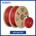 ASA Filament 1kg bis 10kg 1,75mm UV- und wetterbeständig für Außen – Farbe Red 2kg